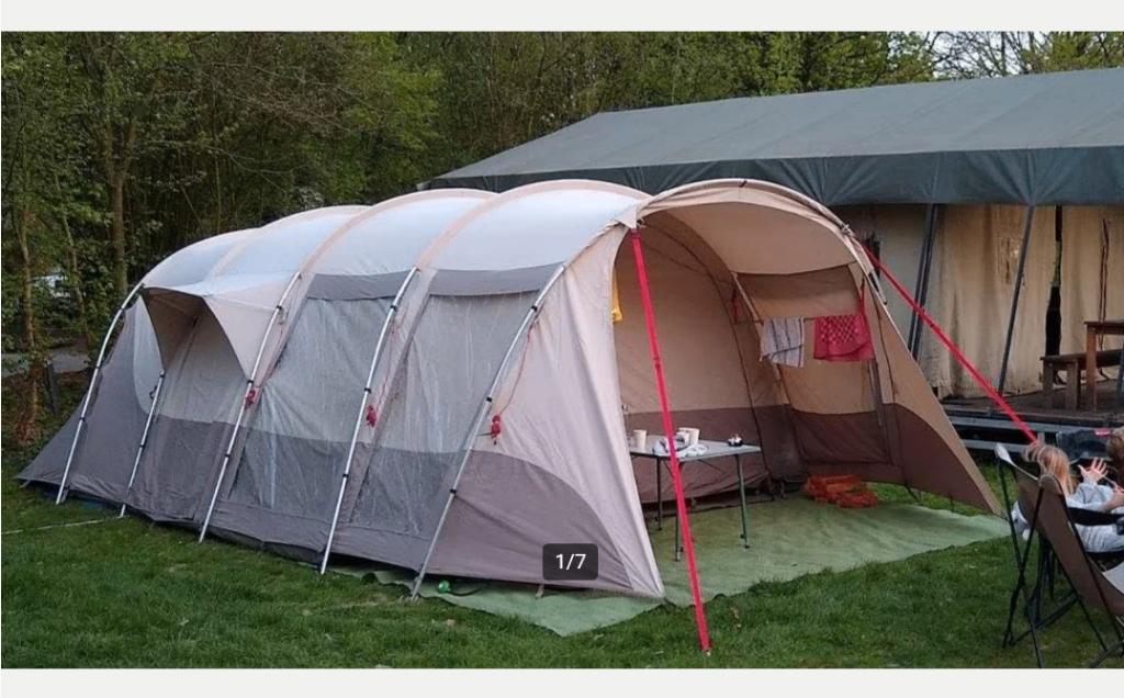 nomad lodge 5.1 air tent meer dan 7 meter lang (368), Caravans en Kamperen, Tenten, Ophalen, Gebruikt, Tot en met 5