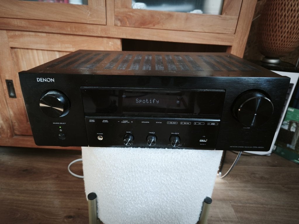 Denon DRA-800H Zwart, Audio, Tv en Foto, Denon, Ophalen of Verzenden, Zo goed als nieuw, 60 tot 120 watt