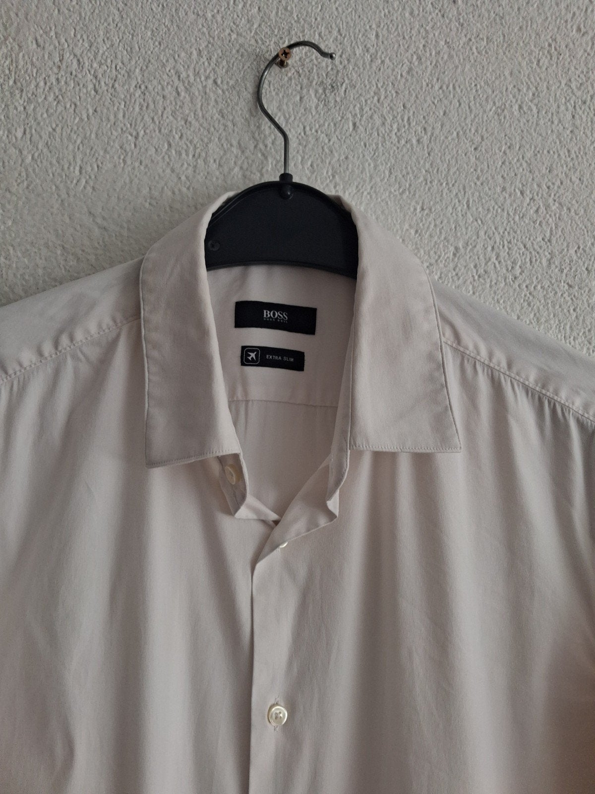 BOSS Heren overhemd - Wit - Maat 41 (L), Kleding | Heren, Overhemden, BOSS, Wit, Ophalen of Verzenden, Halswijdte 41/42 (L)
