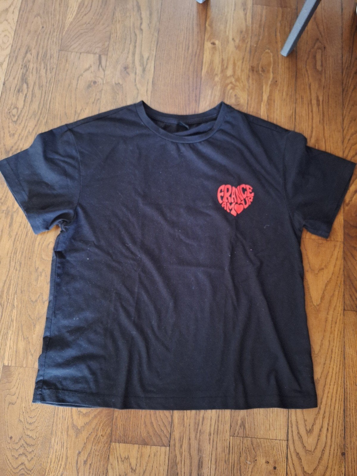 Zwart t-shirt maat S, Zwart, Ophalen of Verzenden, Zo goed als nieuw, Korte mouw