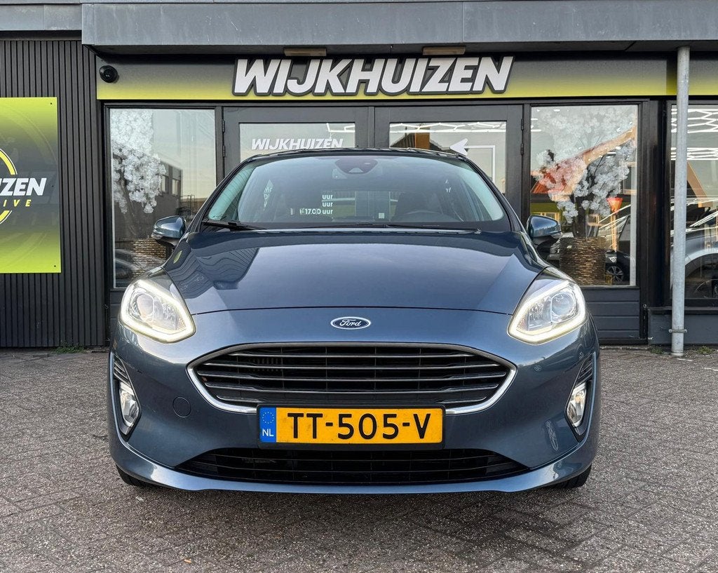Ford Fiesta 1.0 EcoBoost Titanium met Climate ! Navigatie !, Auto's, Ford, Stof, Gebruikt, Blauw, 100 pk