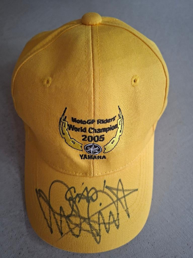Gesigneerde  Cap  Valentino Rossi, Verzamelen, Ophalen of Verzenden, Nieuw, Motoren