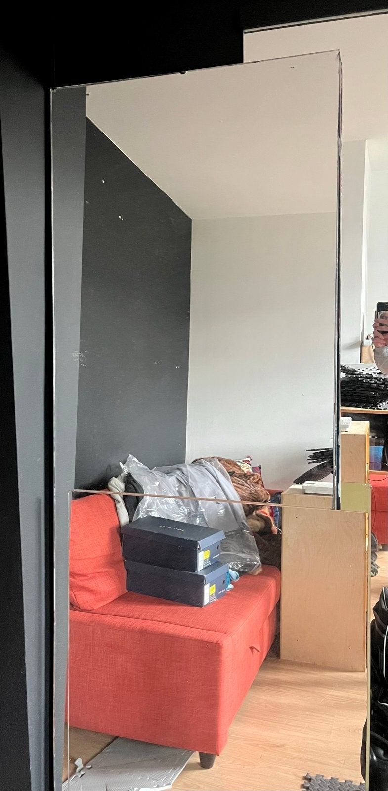 Grote wandspiegels - 3x 200x70cm en 1x 100x70cm, Huis en Inrichting, Woonaccessoires | Spiegels, Ophalen, Gebruikt, 200 cm of meer