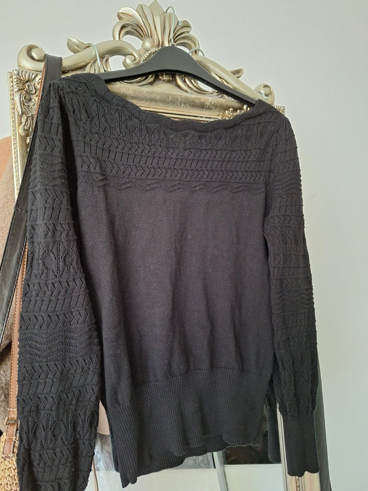 Love & roses 100% katoenen trui gebreid zwart maat XS, Kleding | Dames, Verzenden, Zwart, Zo goed als nieuw, Love & Roses