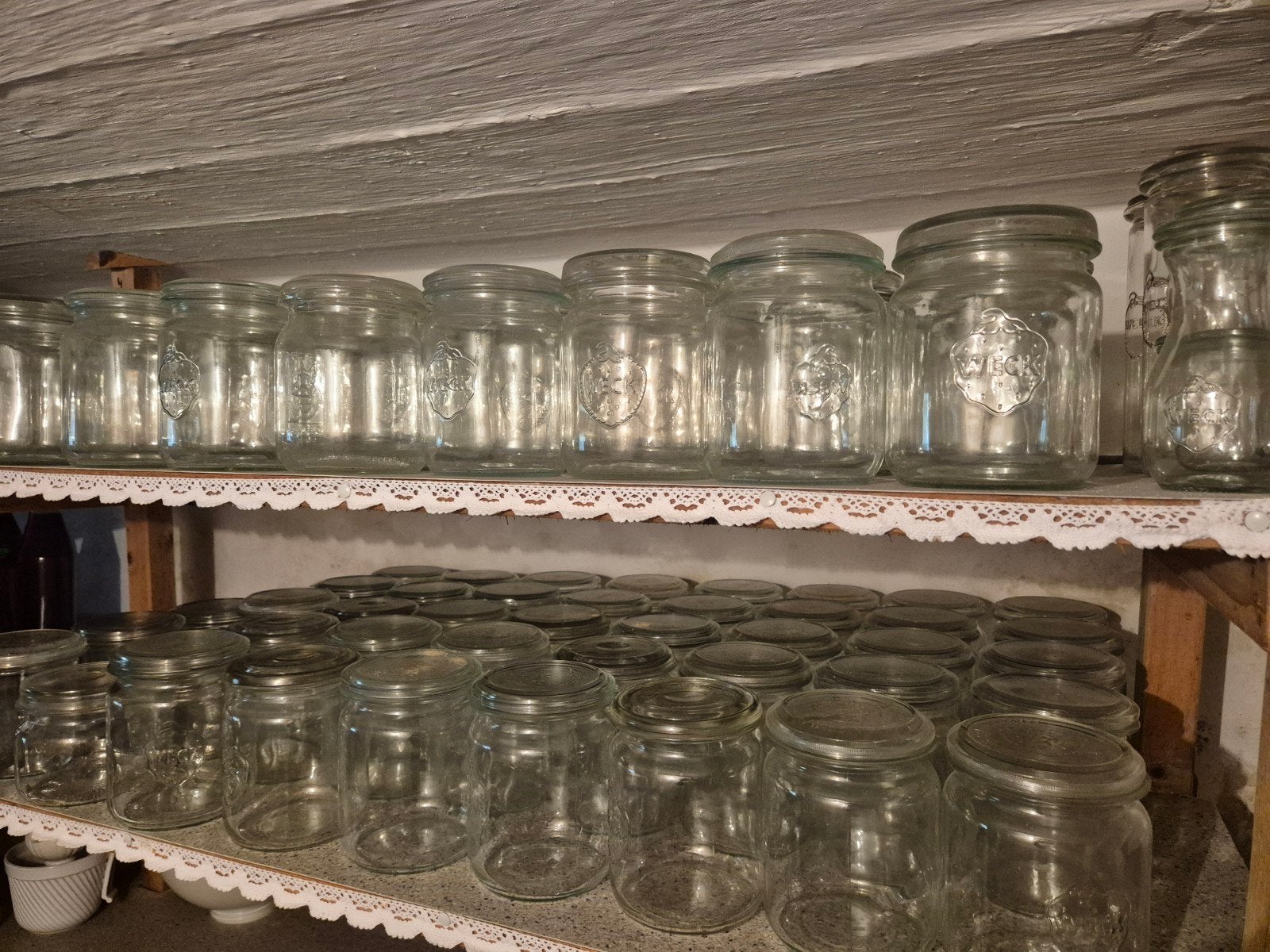 Inmaakglazen potten glas 1 liter inmaak weckpot gerrix, Ophalen, Gebruikt
