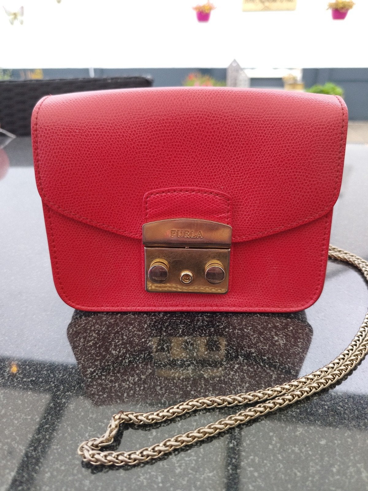 furla tasje, Ophalen of Verzenden, Gebruikt, Overige kleuren, Schoudertasje