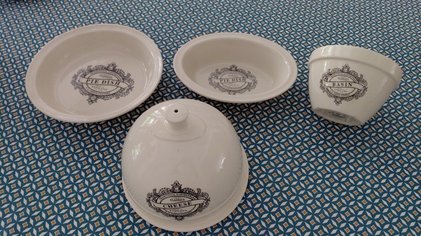 Puntgave Vintage T.G. Green (Cloverleaf) Harrods Set – Crème, Antiek en Kunst, Ophalen