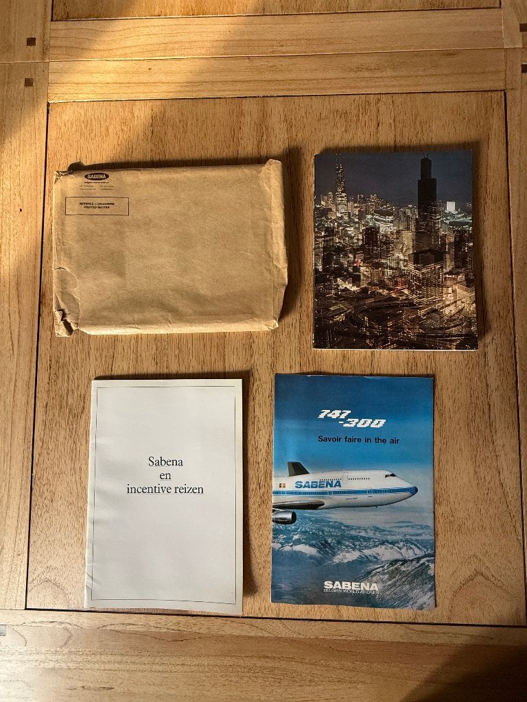 Origineel Sabena verzamel lot, Ophalen of Verzenden, Zo goed als nieuw, Boek of Tijdschrift