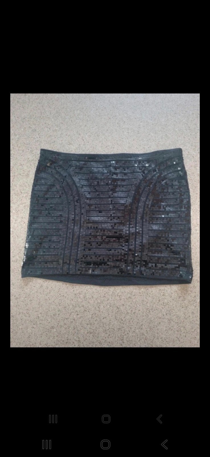 Crazy World Zwarte Pailletten Rok Maat L, Kleding | Dames, Rokken, Zwart, Maat 42/44 (L), Ophalen of Verzenden, Zo goed als nieuw