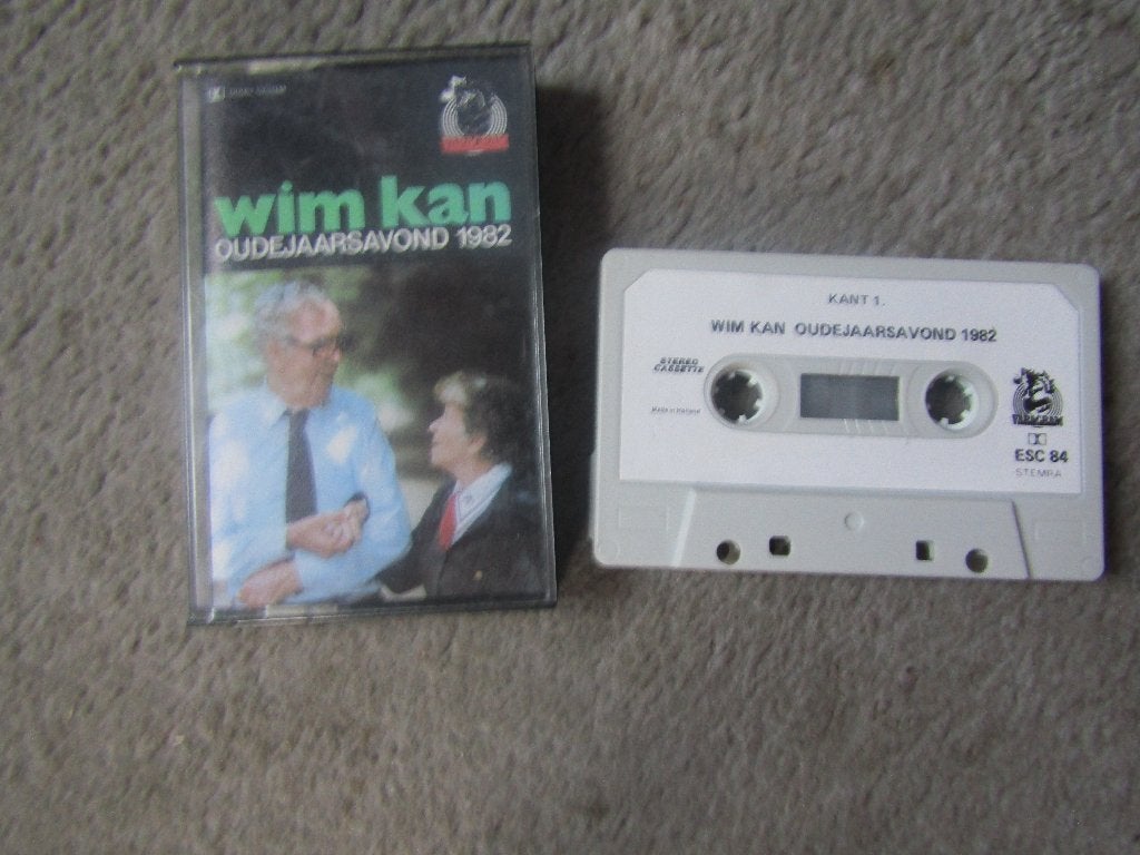 Cassette: Wim Kan - Oudejaarsavond 1982, Cd's en Dvd's, Cassettebandjes, Gebruikt, 1 bandje, Ophalen of Verzenden, Origineel