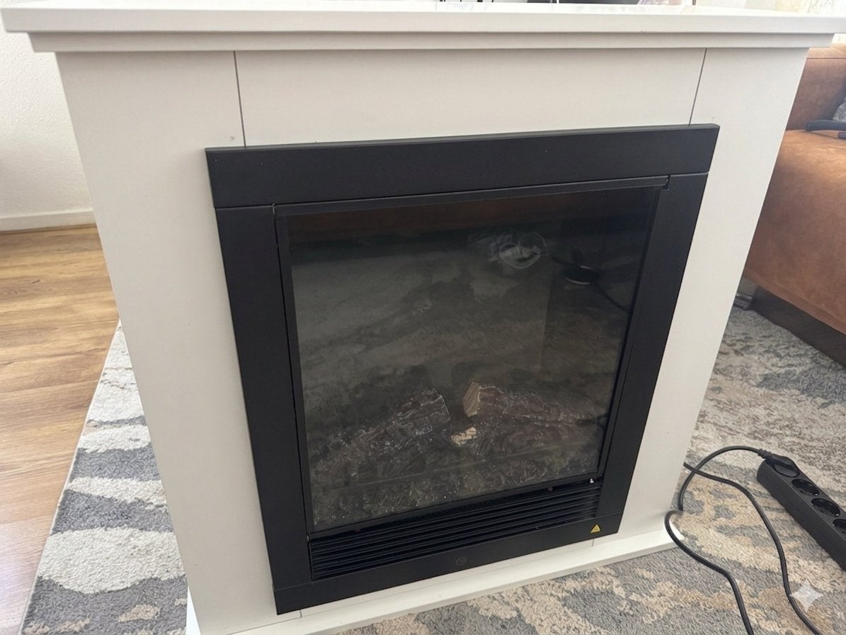 Lugano Elektrische Sfeerhaard met Verwarming Z.G.A.N., Ophalen, Zo goed als nieuw, Vrijstaande haard, Elektrische haard