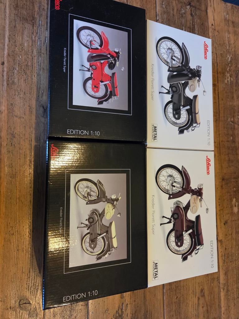 Kreidler florett super 1:10 schuco modelbrommers, Ophalen of Verzenden, Zo goed als nieuw, 1:9 t/m 1:12, Motor