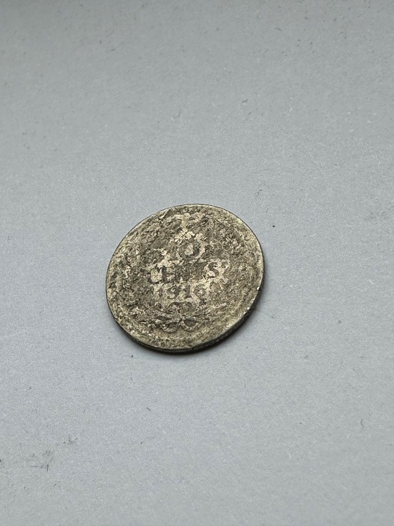 10 cent munt uit 1916., Postzegels en Munten, Munten | Nederland, Ophalen of Verzenden, Koningin Wilhelmina, 10 cent, Losse munt
