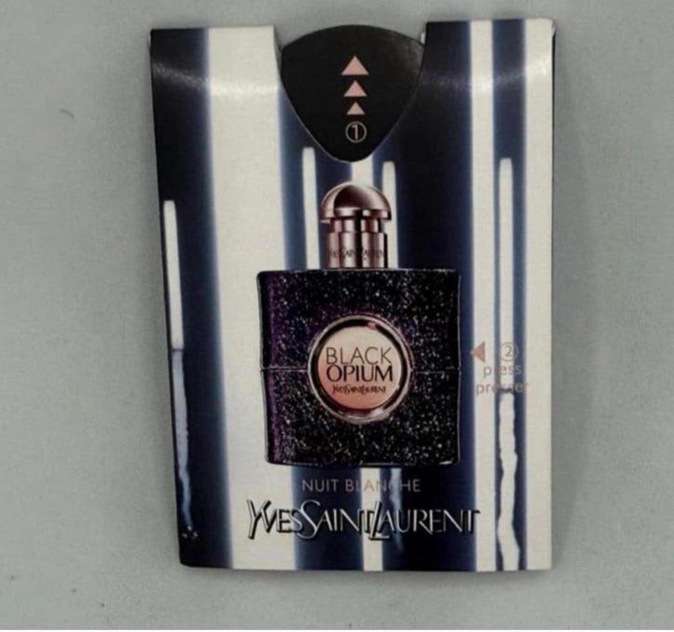 Parfum Puffer Black Opium Nuit blanche ! YSL, Verzamelen, Verzenden, Nieuw, Proef of Tester, Gevuld