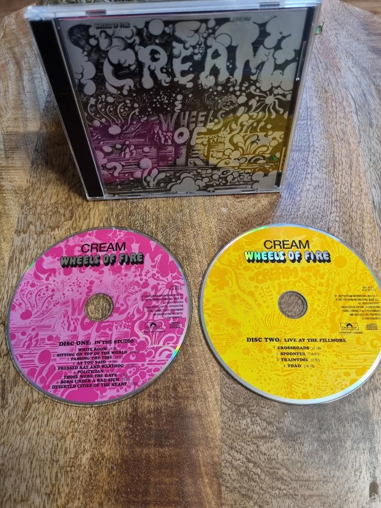 Cd's Cream  – Wheels Of Fire, Ophalen of Verzenden, Zo goed als nieuw, Poprock