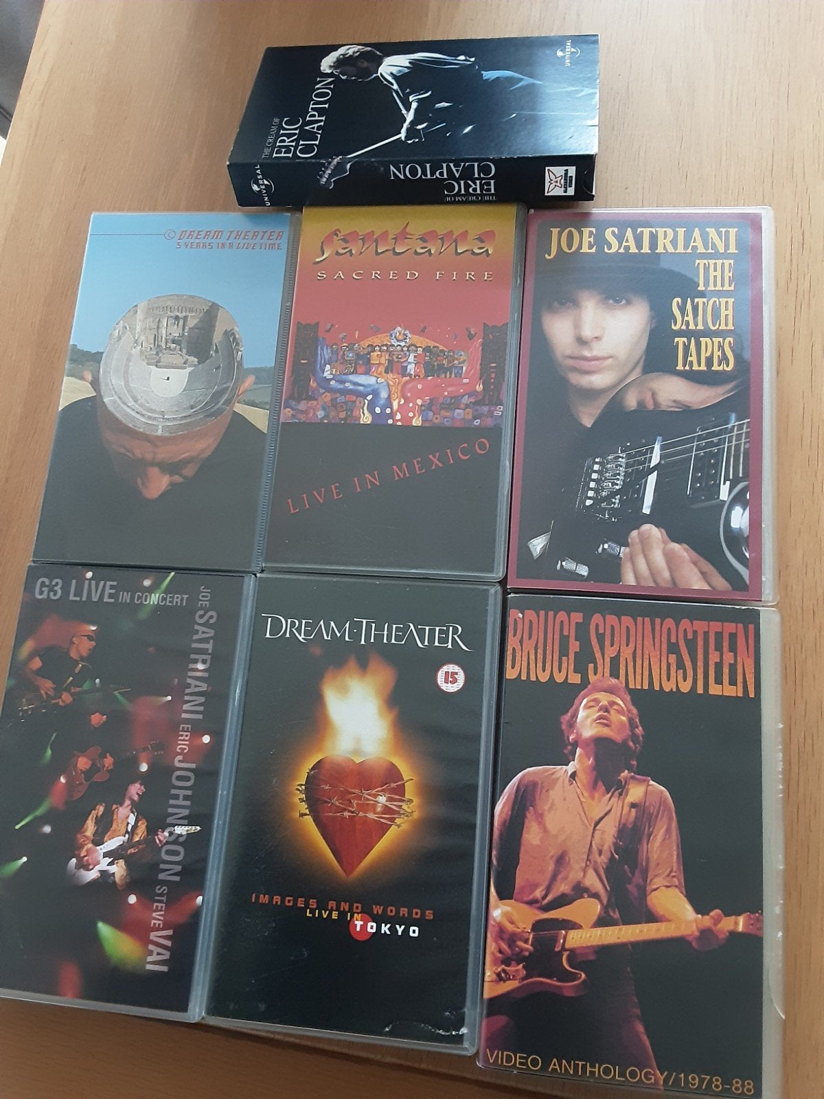 Diverse  VHS-collectie: Bruce Springsteen, Dream Theater etc, Vanaf 16 jaar, Ophalen of Verzenden, Gebruikt, Overige genres