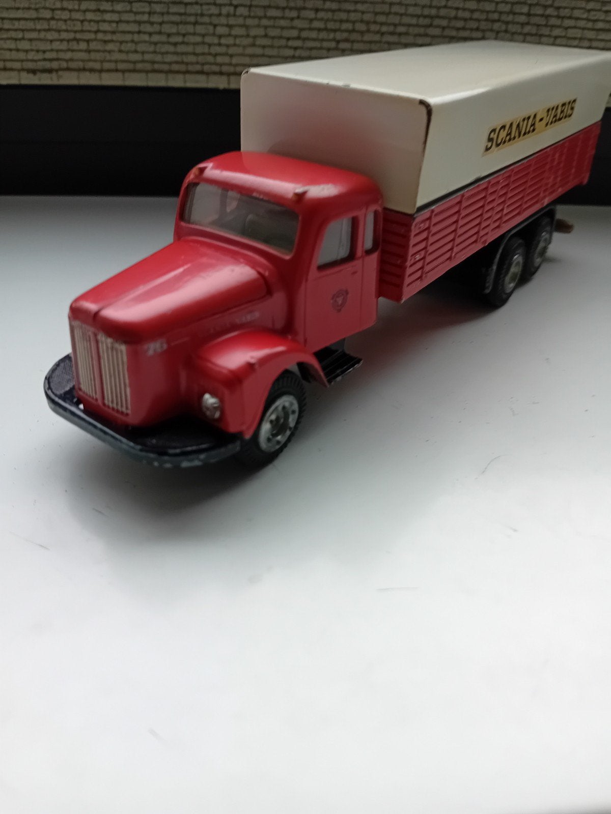 Tekno Denmark Scania Vabis 76., Ophalen of Verzenden, Zo goed als nieuw, Bus of Vrachtwagen, Tekno