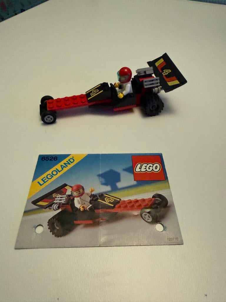 Lego Legoland 6526 Drag Racer compleet met instructies, Ophalen of Verzenden, Gebruikt, Complete set, Lego