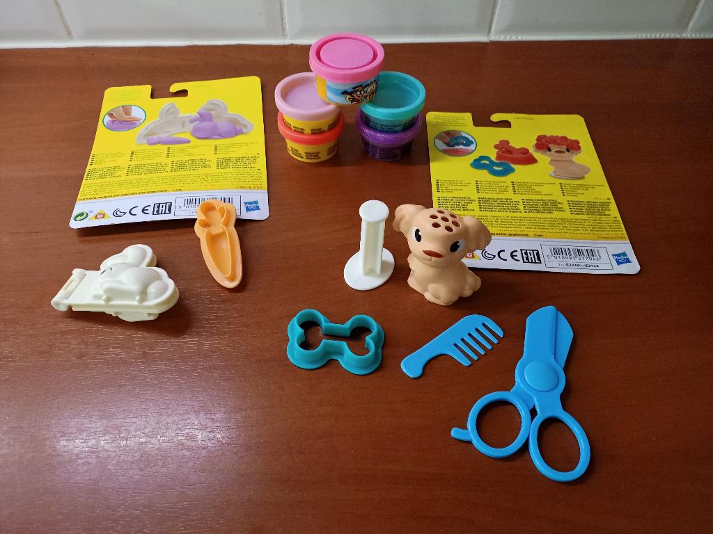 Play-Doh kleiset / klei set konijn en hond, Ophalen, Zo goed als nieuw, Knutselen