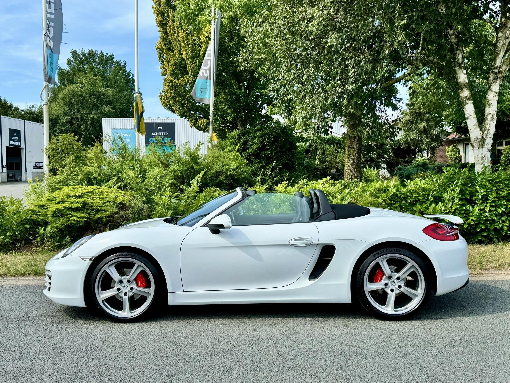 Porsche Boxster 2.7 S 265PK Xenon•Navi•Handbak, Auto's, Achterwielaandrijving, Gebruikt, Cabriolet, Wit