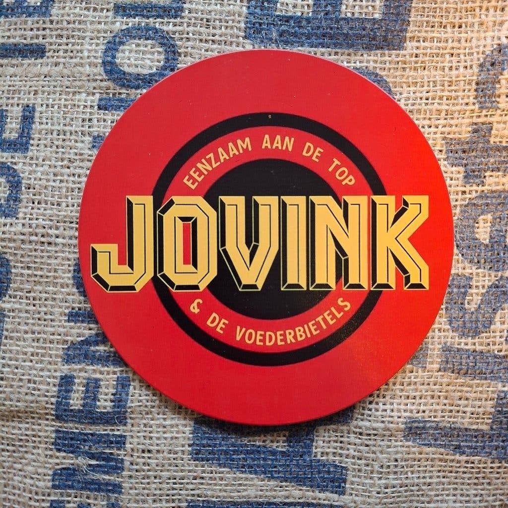 Jovink en de Voederbietels - Ronde metalen wandplaat, Metaal, 15 cm, Meerkleurig, Nieuw