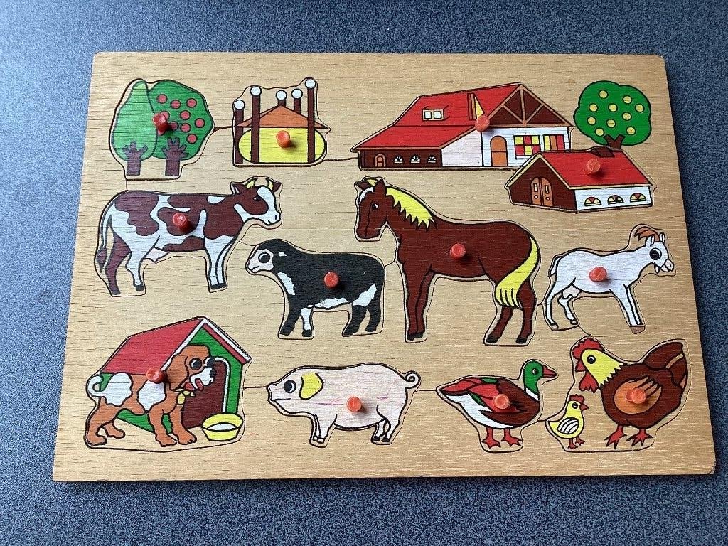 Houten puzzel, Ophalen, Gebruikt, Van hout, Minder dan 10 stukjes