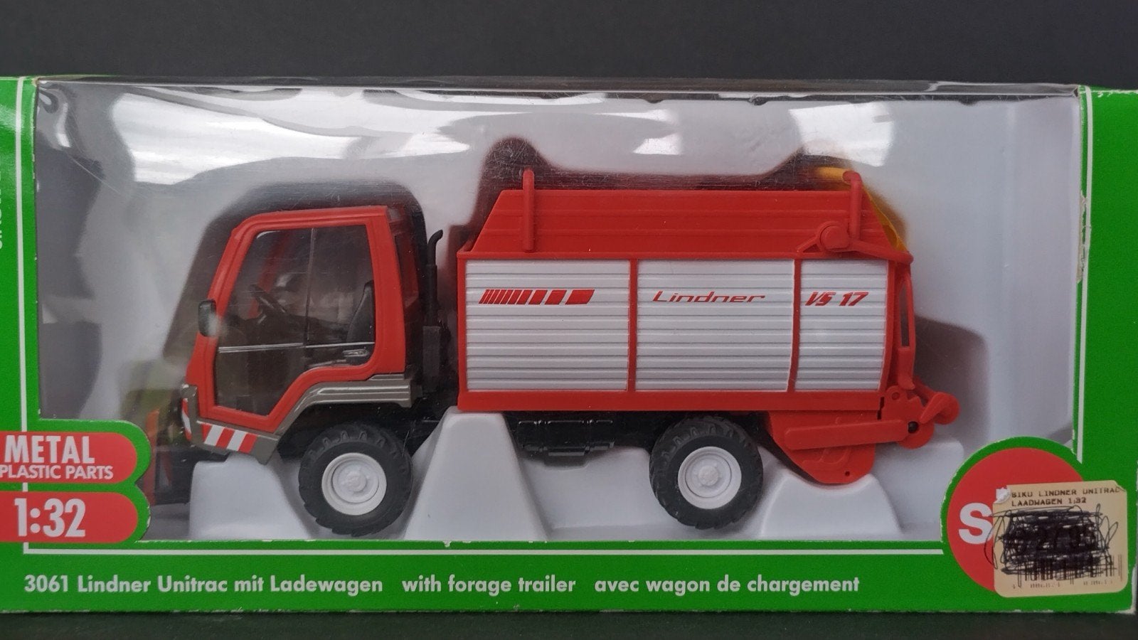 Lindner Unitrac met laadunit 1:32 Siku Farmer 3061;, Hobby en Vrije tijd, SIKU, Verzenden, Tractor of Landbouw, Nieuw
