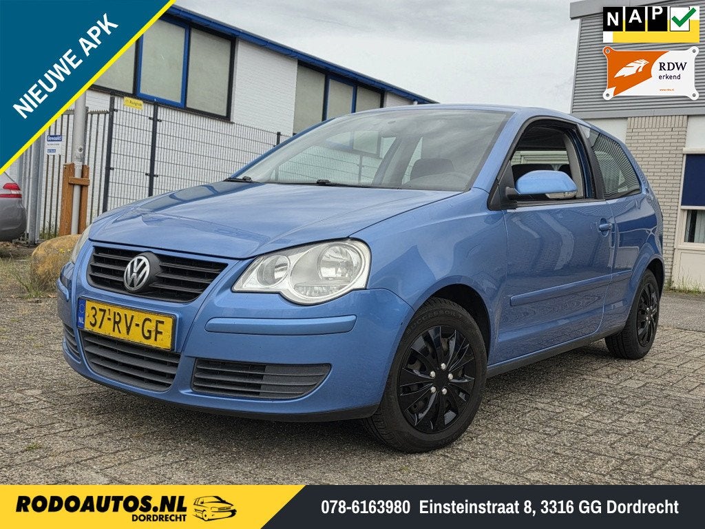 Volkswagen Polo 1.2-12V Optive 3Drs Airco Nieuwe APK ✅, Elektrische ramen, 540 kg, Blauw, 1198 cc