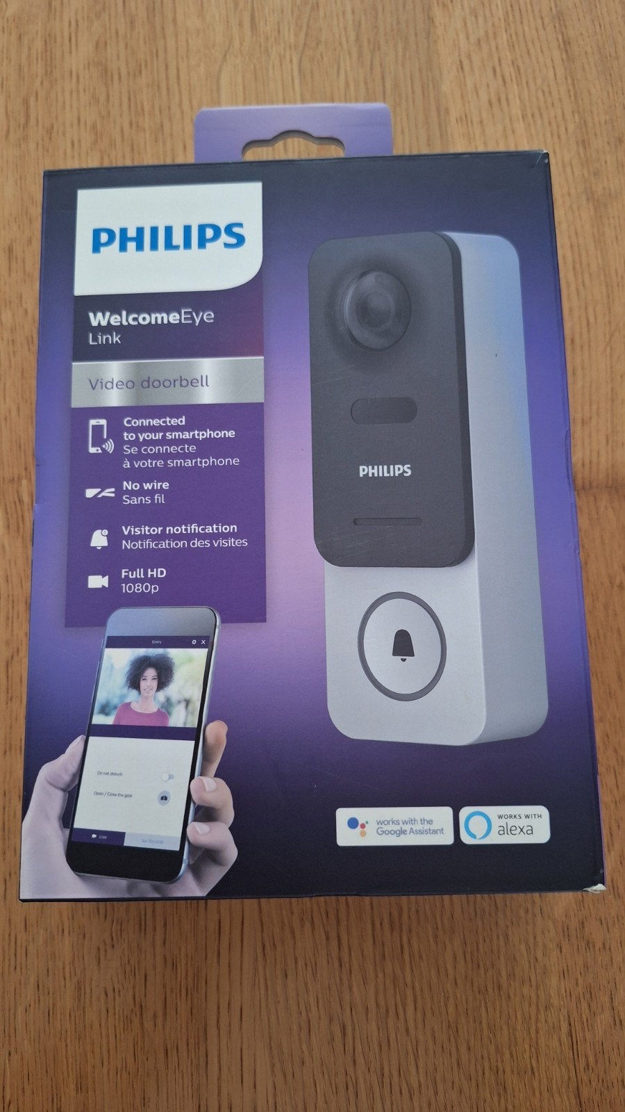 Philips WelcomeEye Link Video Deurbel - Full HD 1080p, Ophalen of Verzenden, Bewegingsdetectiesensor, Nieuw