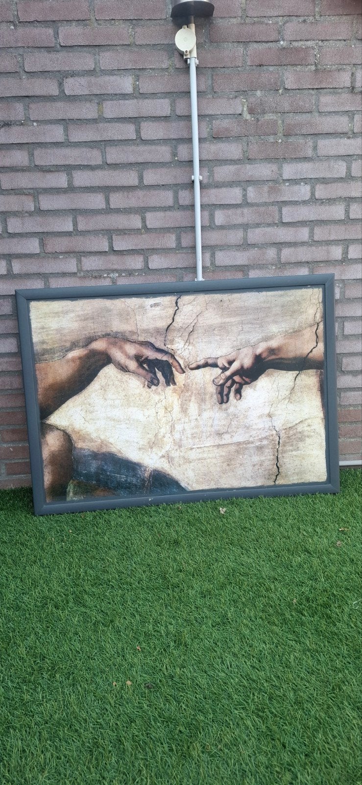 De Schepping van Adam - Ingelijste reproductie, Ophalen