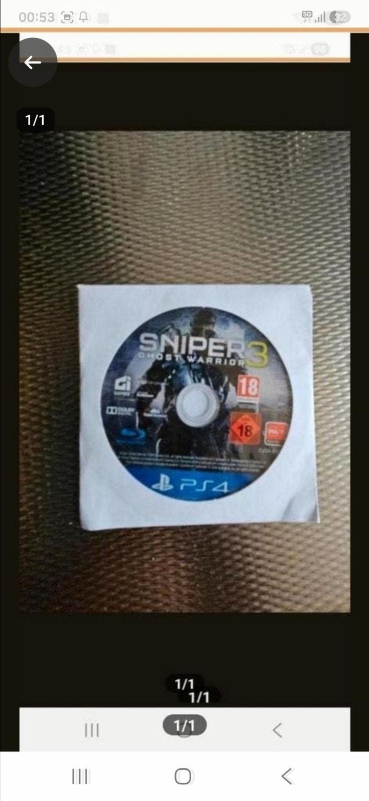 Sniper Ghost Warrior 3 PS4 - Zo goed als nieuw, Vanaf 18 jaar, Shooter, 1 speler, Ophalen of Verzenden