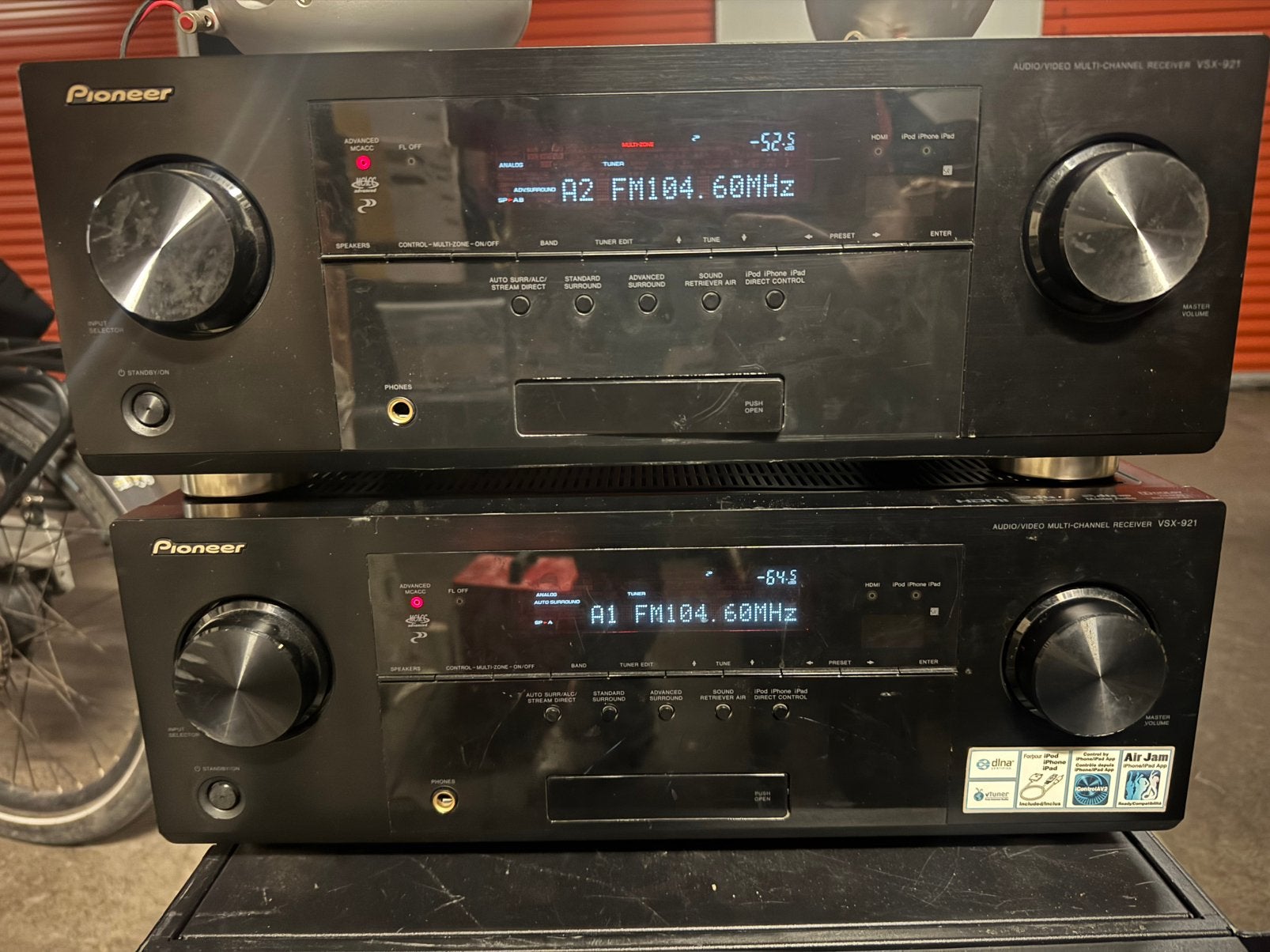 2 stuks dezelfde versterkers Pioneer (defect), Audio, Tv en Foto, Ophalen of Verzenden, Pioneer, Niet werkend, 120 watt of meer