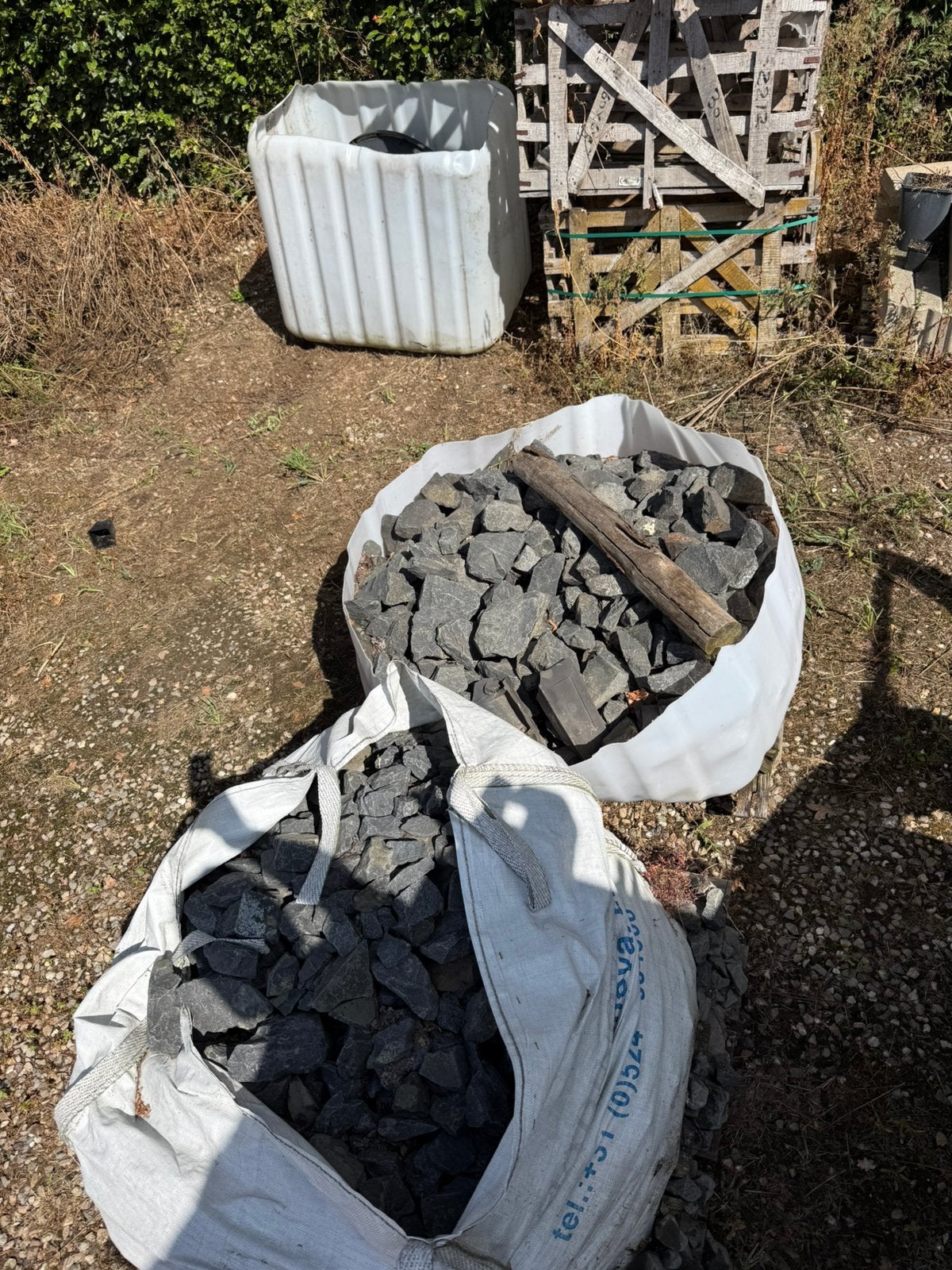 Basalt keien, Tuin en Terras, Ophalen, Gebruikt, Kei, Basalt