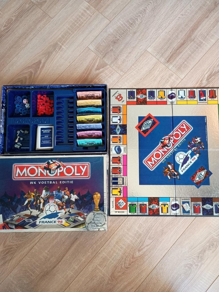 Hasbro Monopoly WK 98 France editie, Drie of vier spelers, Ophalen of Verzenden, Gebruikt, Hasbro