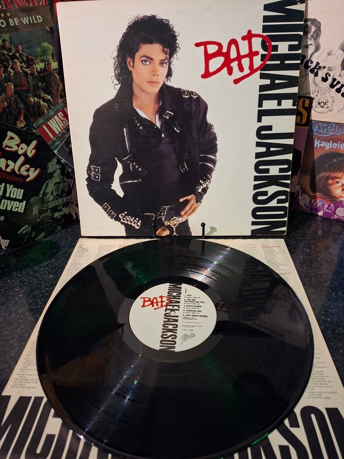 Michael Jackson - Bad LP (Vinyl) - Pop Klassieker 1987, LP, Gebruikt, Pop, Overige formaten