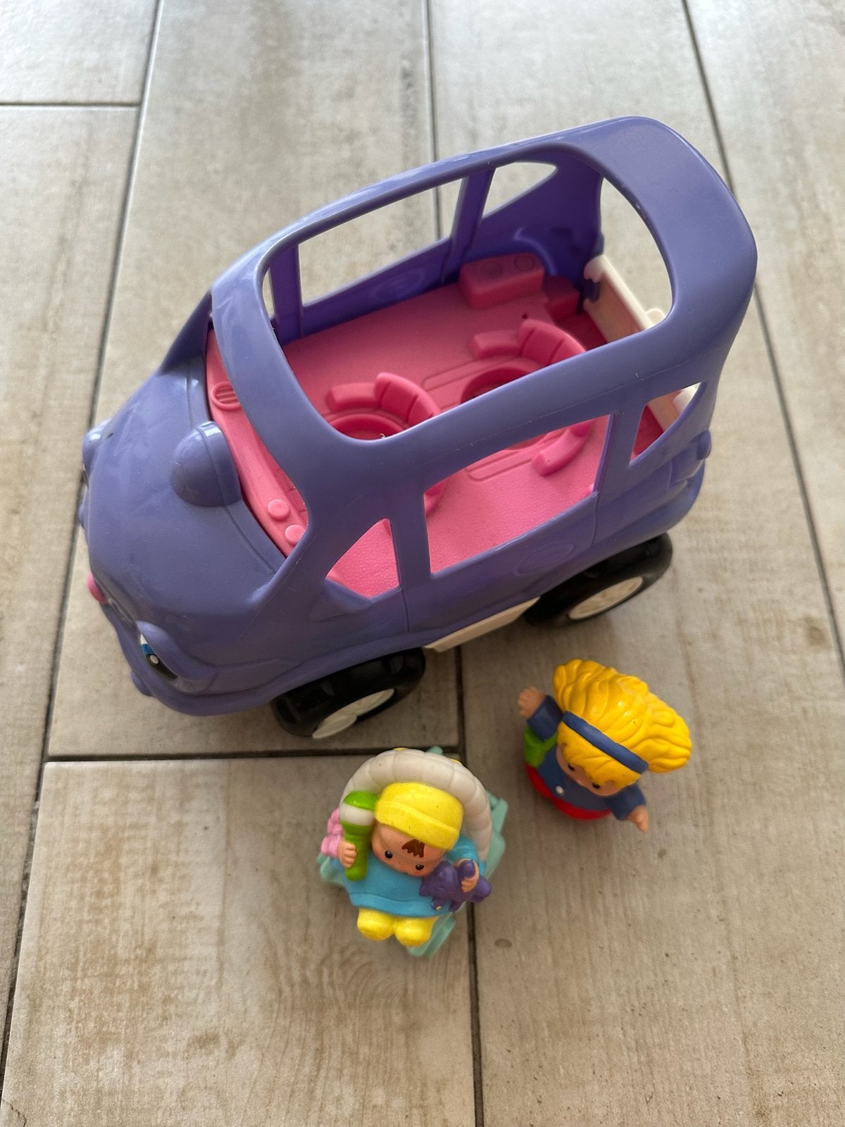 Fisher-Price Little People bus met 2 figuren, Ophalen of Verzenden, Gebruikt