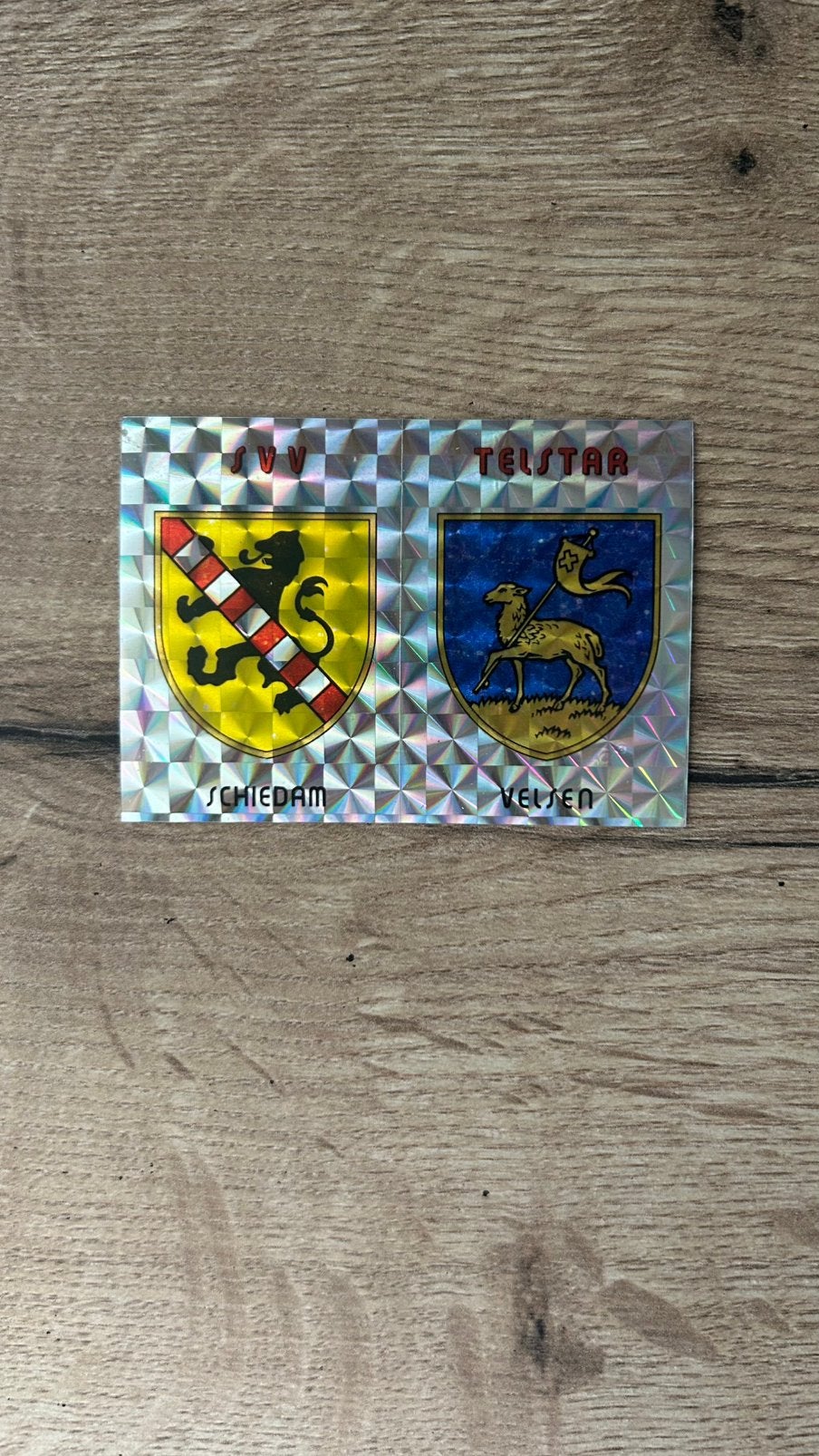 Panini Voetbal 86 plaatje Embleem SVV & Telstar, Verzenden, Zo goed als nieuw, Sticker