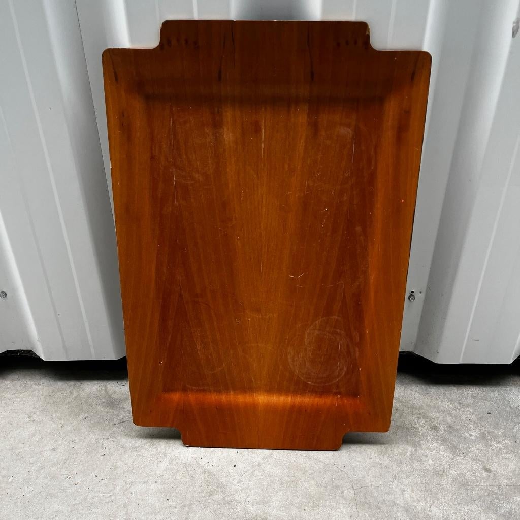Vintage dienblad hout, Ophalen of Verzenden, Gebruikt, Rechthoekig, Hout