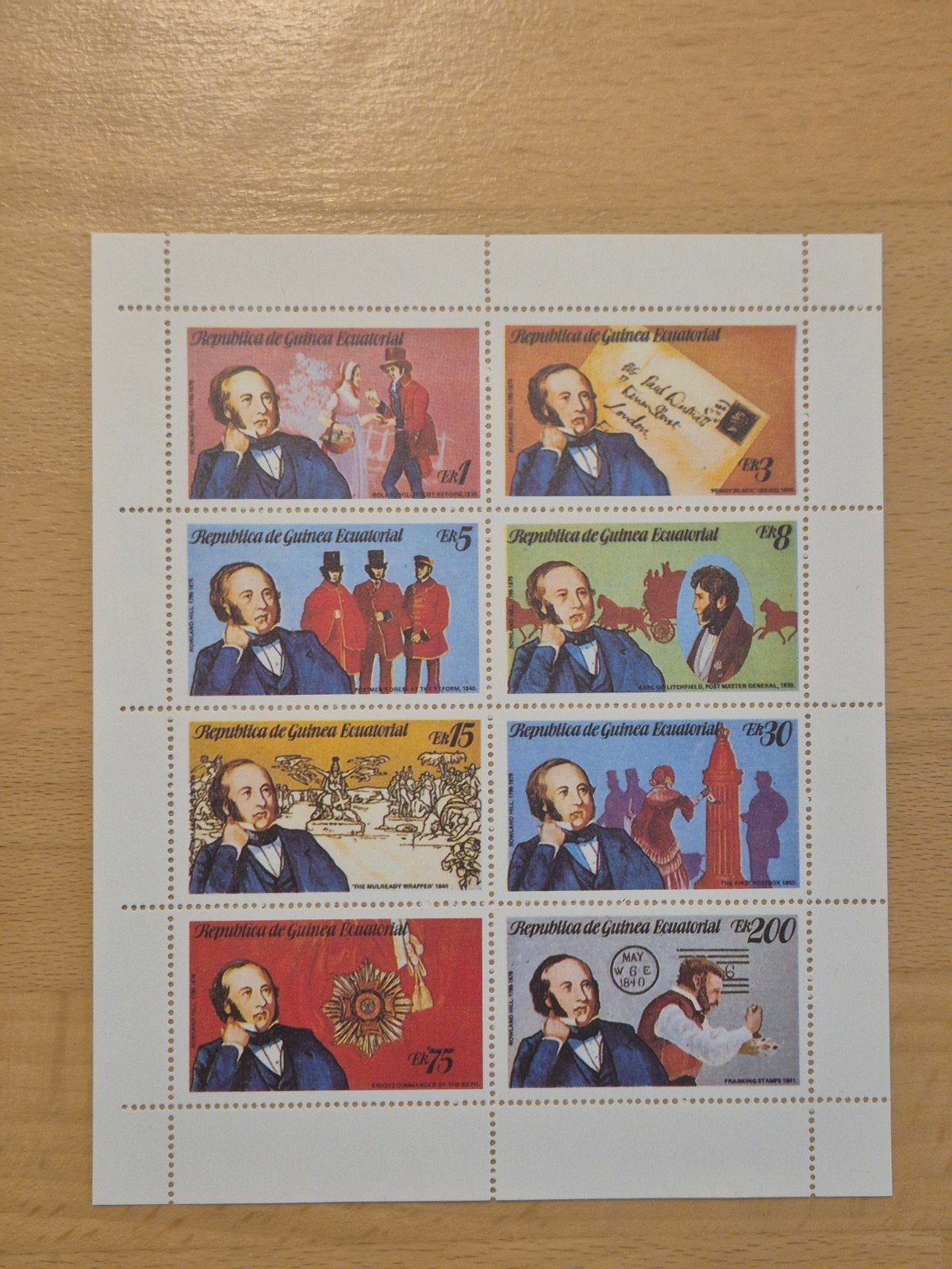 Equatoriaal Guinea 1979 Sir Rowland Hill, Postzegels en Munten, Ophalen of Verzenden, Overige landen, Postfris