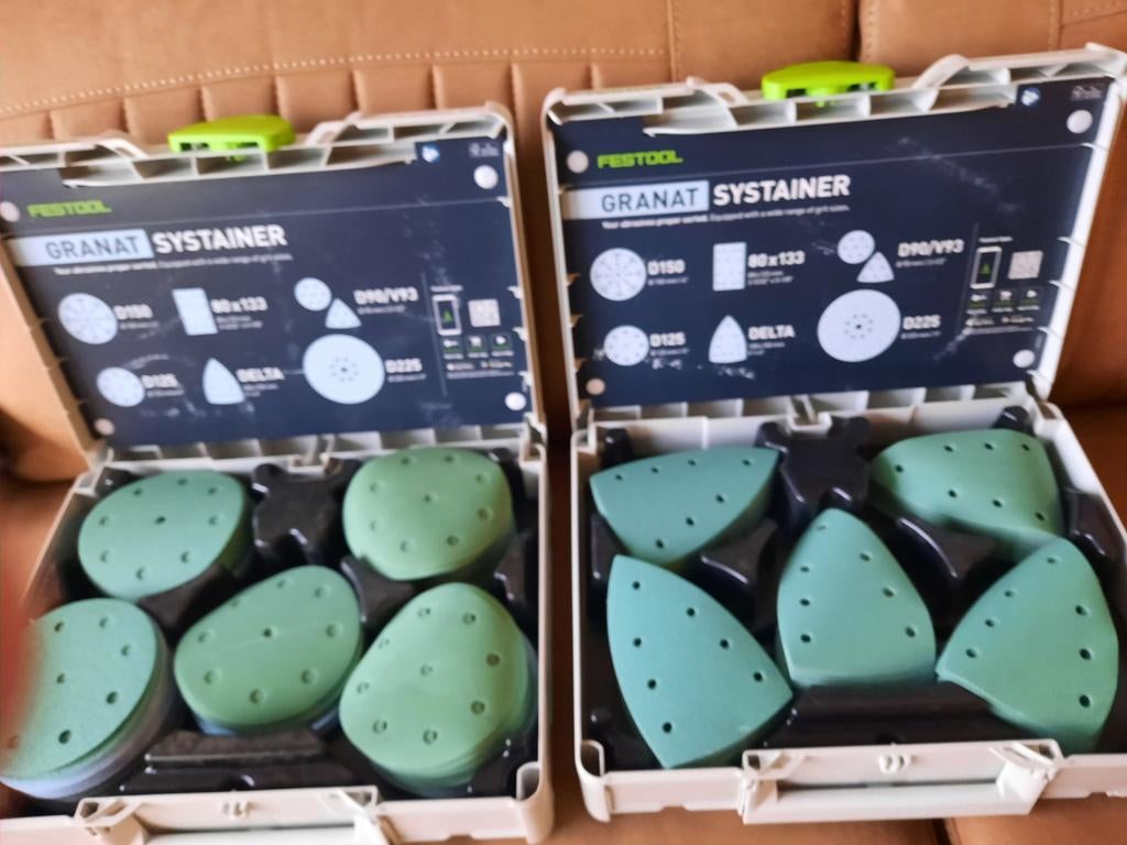 INLAY Festool schuurpapier 125 rond EN/OF delta, Verzenden, Minder dan 600 watt, Excentrische schuurmachine