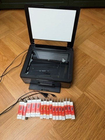 Canon PIXMA TS8150 printer incl. 16 nieuwe cartridges, Computers en Software, Printers, Ophalen, Kleur printen, Inkjetprinter