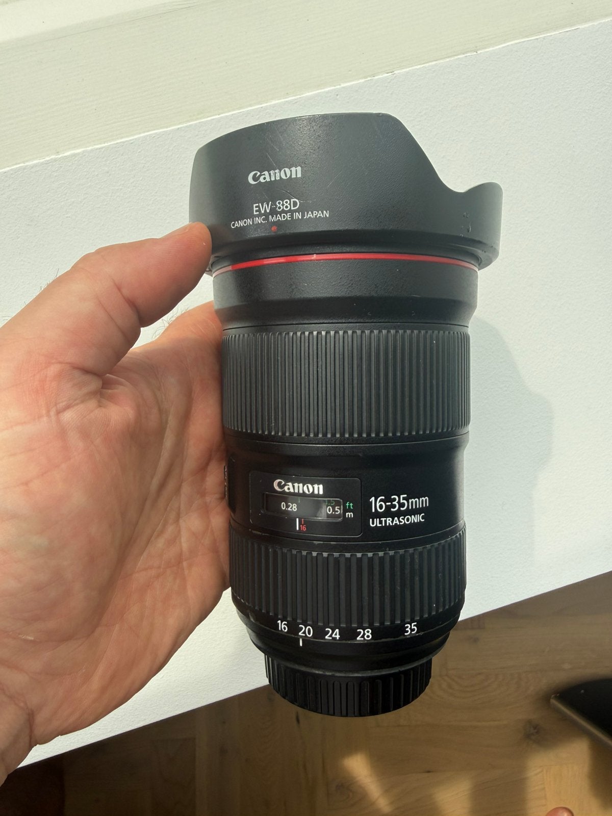 Canon EF 16-35mm f/2.8L USM III nette staat, Audio, Tv en Foto, Fotografie | Lenzen en Objectieven, Ophalen, Gebruikt, Groothoeklens