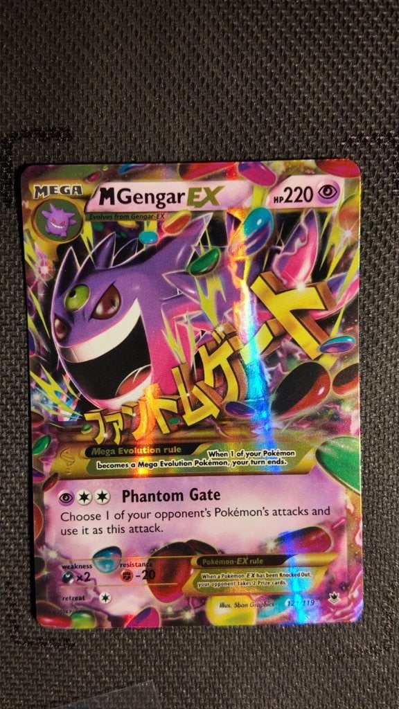 M Gengar-EX 121 Phantom Forces | Pokemon kaart, Ophalen, Zo goed als nieuw, Losse kaart, Foil