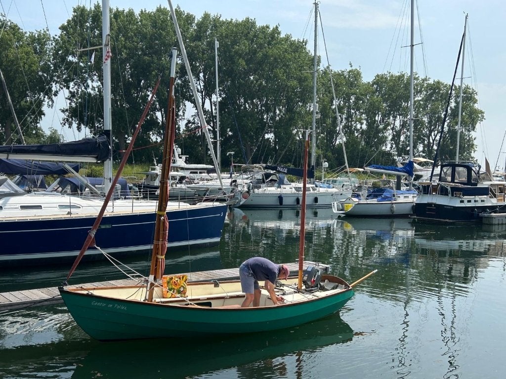 Drascombe Lugger, Ophalen, Gebruikt, Fok, Drascombe