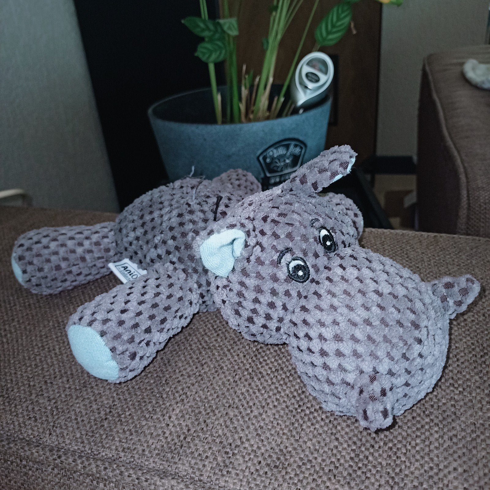 AniOne nijlpaard knuffel., Ophalen of Verzenden, Zo goed als nieuw, Knuffels, Overige merken