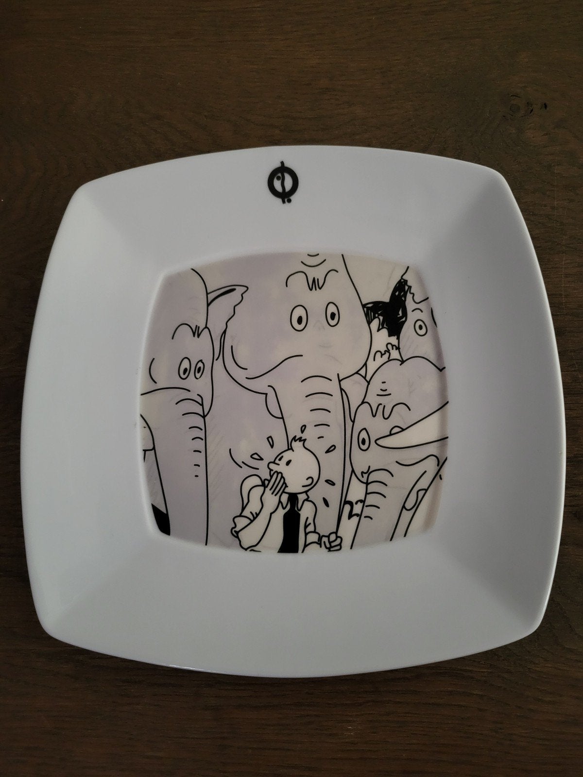 Tintin Kuifje Olifanten Bord - Nieuw in Doos, Ophalen of Verzenden, Kuifje, Nieuw, Gebruiksvoorwerp