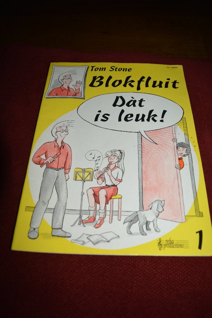 bladmuziek blokfluit, Tom Stone, Dat is leuk, Boeken, Instrument, Tom Stone, Ophalen of Verzenden, Zo goed als nieuw