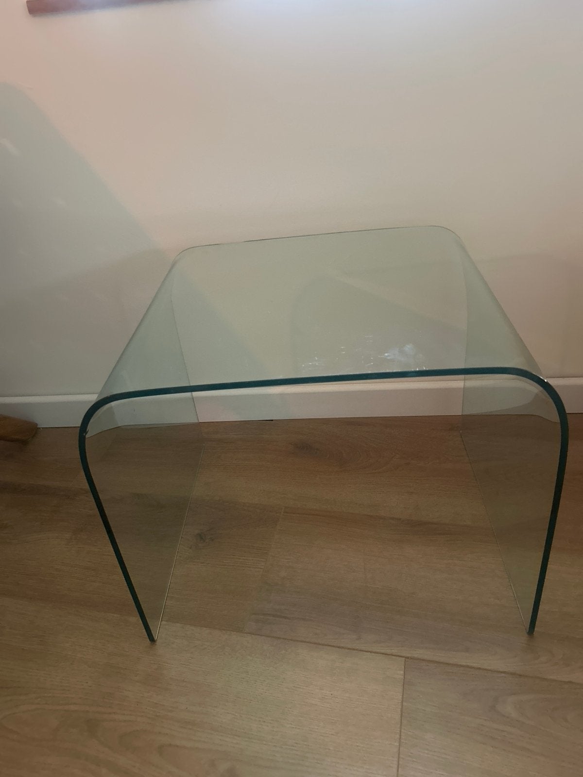 Glazen salontafel - 44x48x41 cm, Huis en Inrichting, Ophalen, Minder dan 50 cm, Gebruikt, 100 tot 150 cm