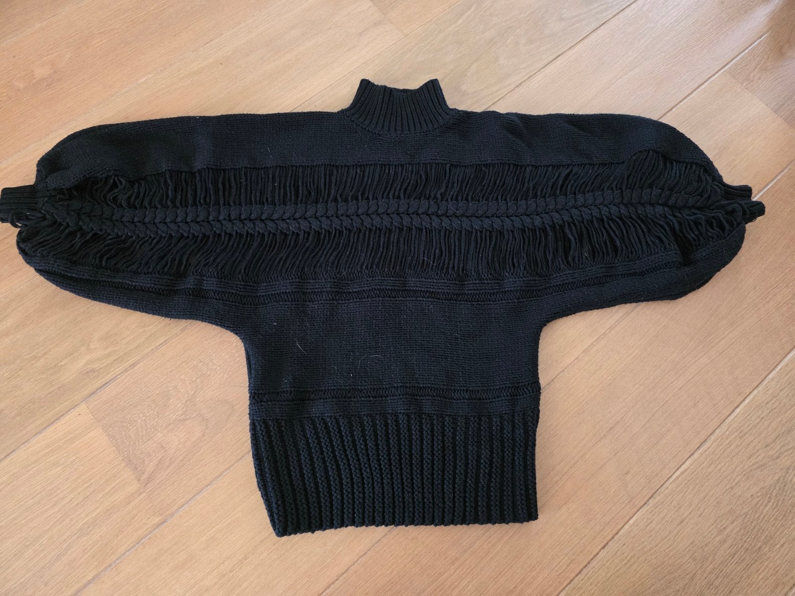 Zwarte gebreide trui, maat M, Kleding | Dames, Ophalen of Verzenden, Zo goed als nieuw, Maat 38/40 (M), Zwart