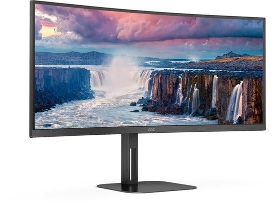 AOC U34V5C - 34 inch Ultrawide QHD Monitor USB-C 65W, Computers en Software, Monitoren, IPS, Ultrawide, Apex Electronics, Refurbished